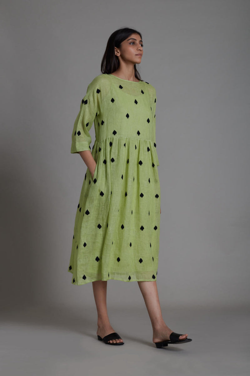 MATI TEEN PATTI DRESS-GREEN by Mati for women Worldwide