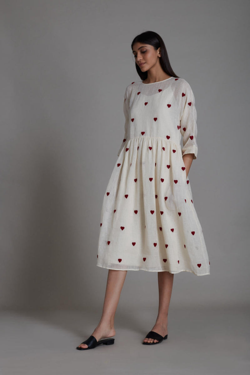 MATI TEEN PATTI DRESS-OATMEAL by Mati for women Worldwide