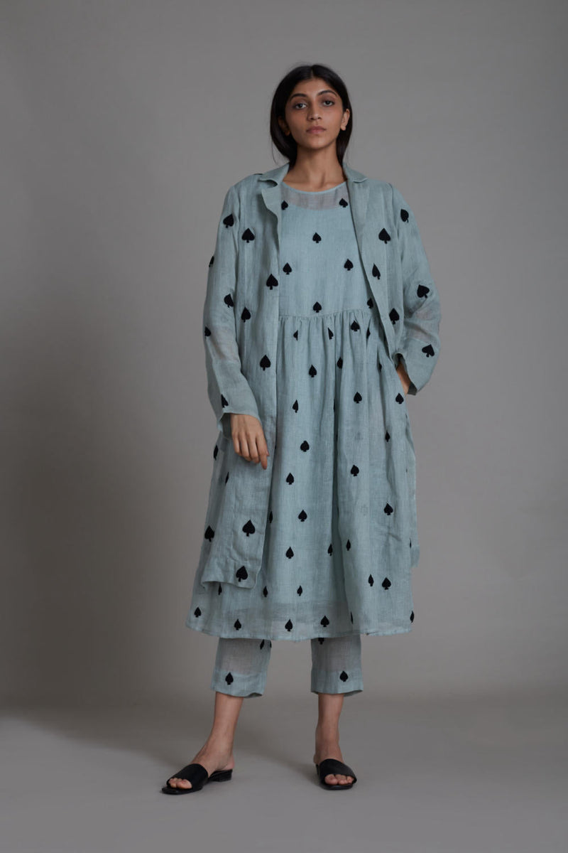 MATI TEEN PATTI JACKET-BLUE Jackets & Overlays by Mati for women Worldwide