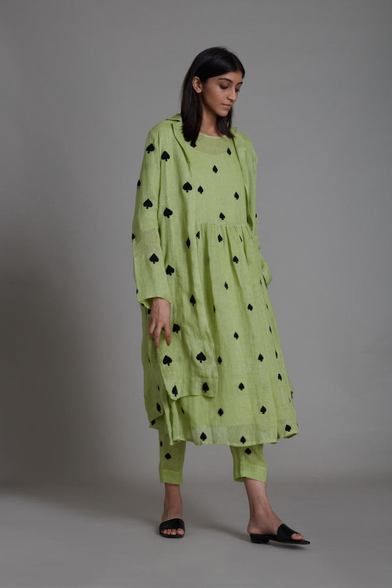 MATI TEEN PATTI JACKET-GREEN Jackets & Overlays by Mati for women Worldwide