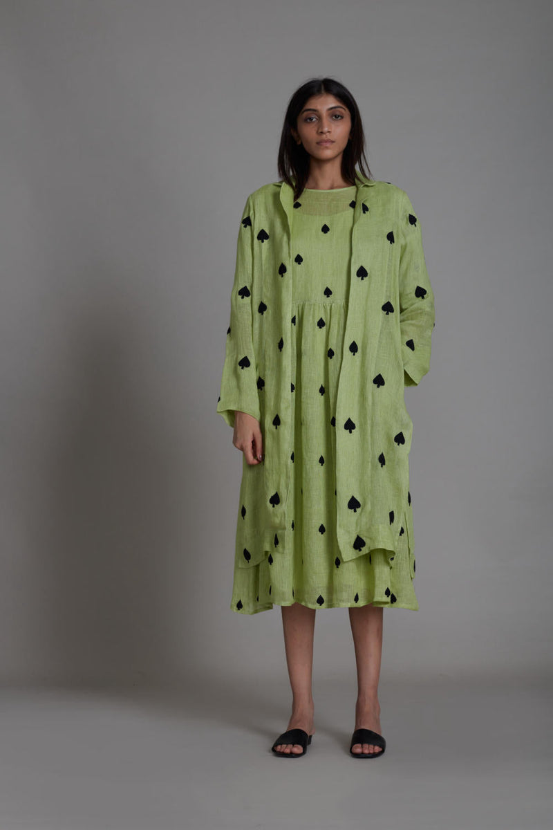 MATI TEEN PATTI JACKET-GREEN Jackets & Overlays by Mati for women Worldwide