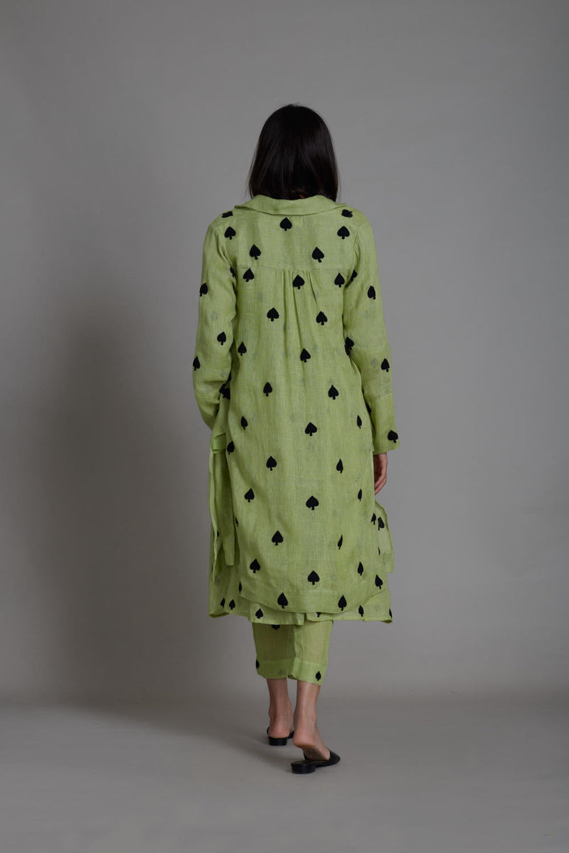 MATI TEEN PATTI JACKET-GREEN Jackets & Overlays by Mati for women Worldwide