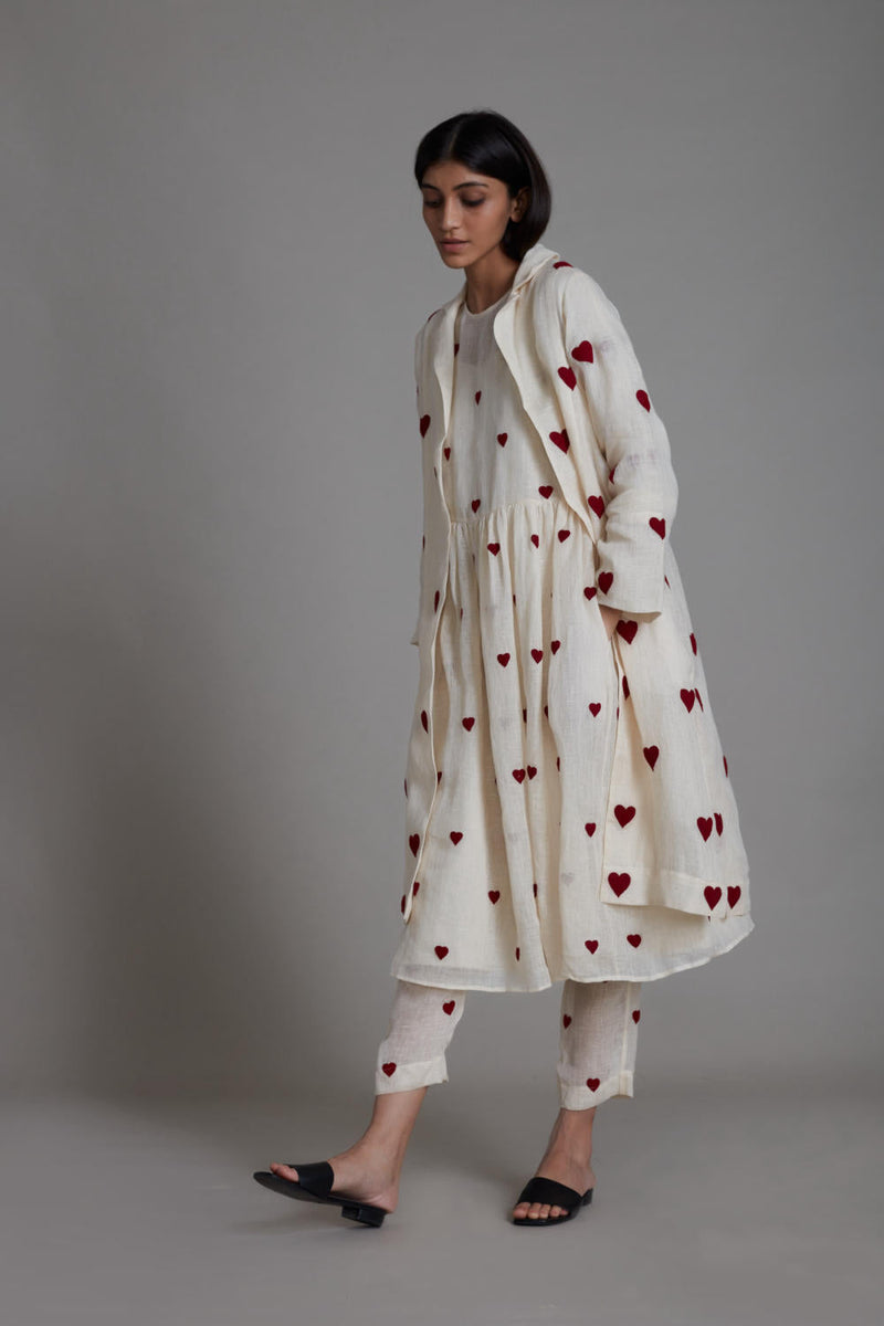 MATI TEEN PATTI JACKET-OATMEAL Jackets & Overlays by Mati for women Worldwide