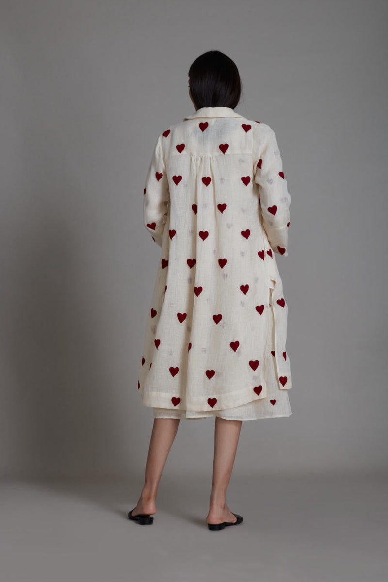 MATI TEEN PATTI JACKET-OATMEAL Jackets & Overlays by Mati for women Worldwide