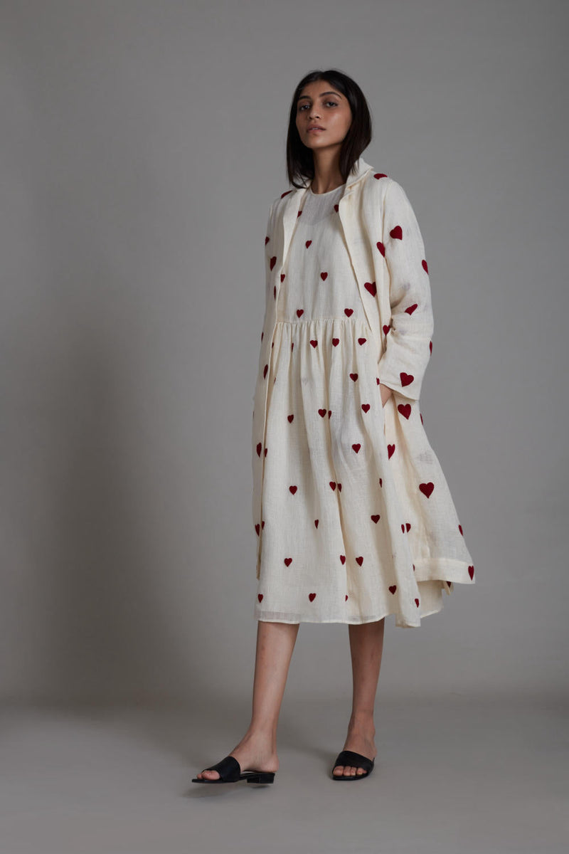 MATI TEEN PATTI JACKET-OATMEAL Jackets & Overlays by Mati for women Worldwide