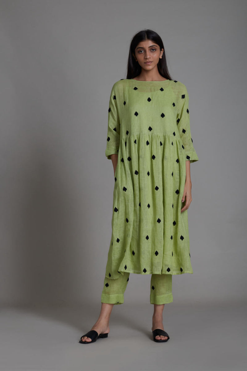 MATI TEEN PATTI SE PANTS-GREEN Bottoms by Mati for women Worldwide