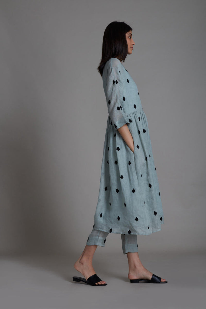 MATI TEEN PATTI SET-BLUE (SET OF 2) Co-ord Set by Mati for women Worldwide