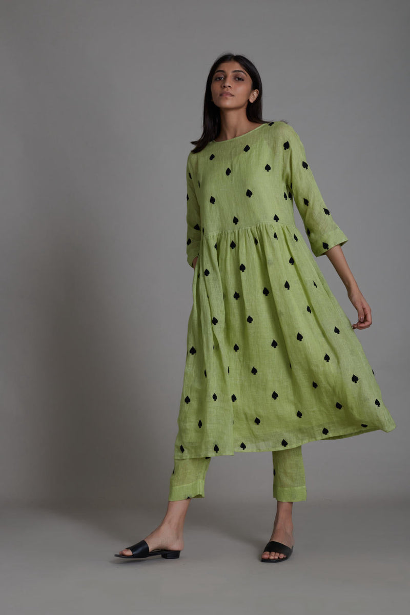 MATI TEEN PATTI SET-GREEN (SET OF 2) Co-ord Set by Mati for women Worldwide