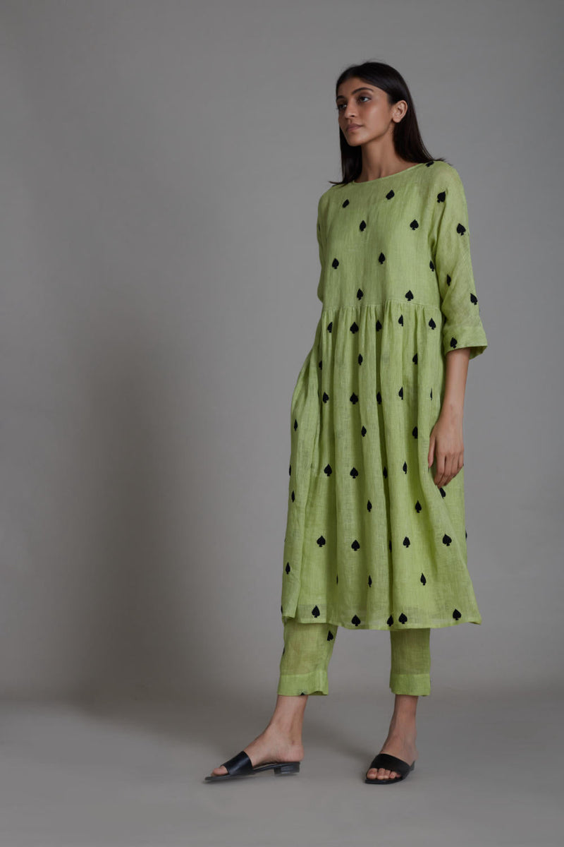 MATI TEEN PATTI SET-GREEN (SET OF 2) Co-ord Set by Mati for women Worldwide