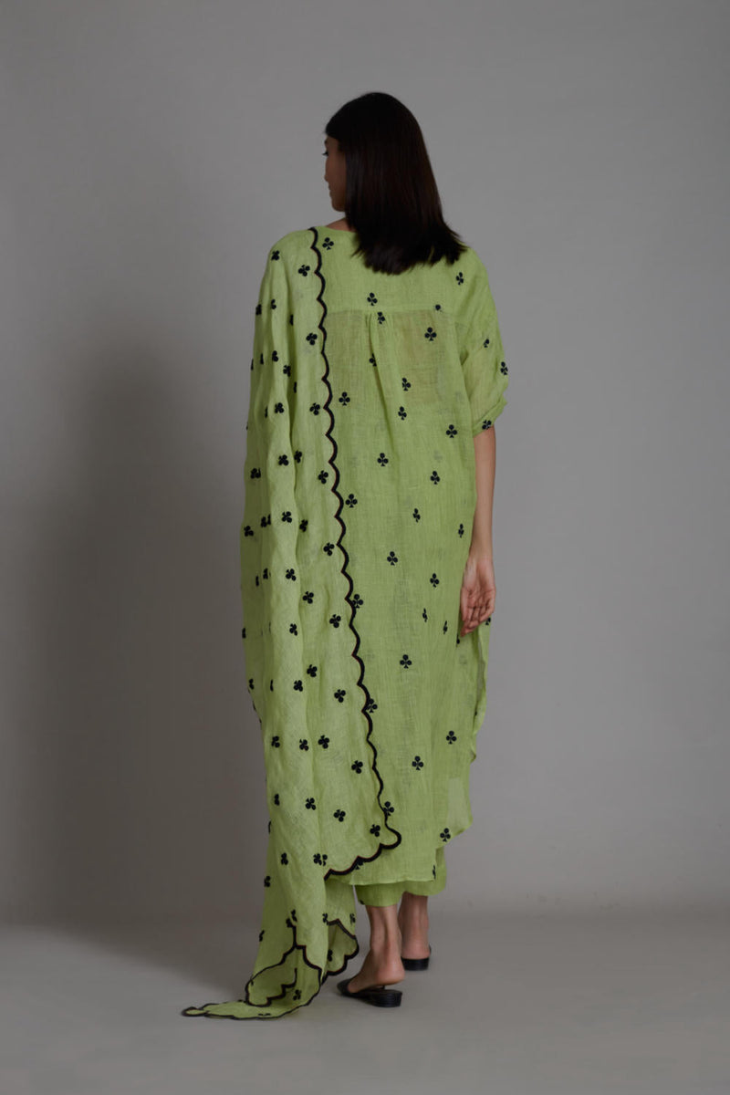 MATI TRUMP CARD COUNTER SET-GREEN (SET OF 3) Co-ord Set by Mati for women Worldwide
