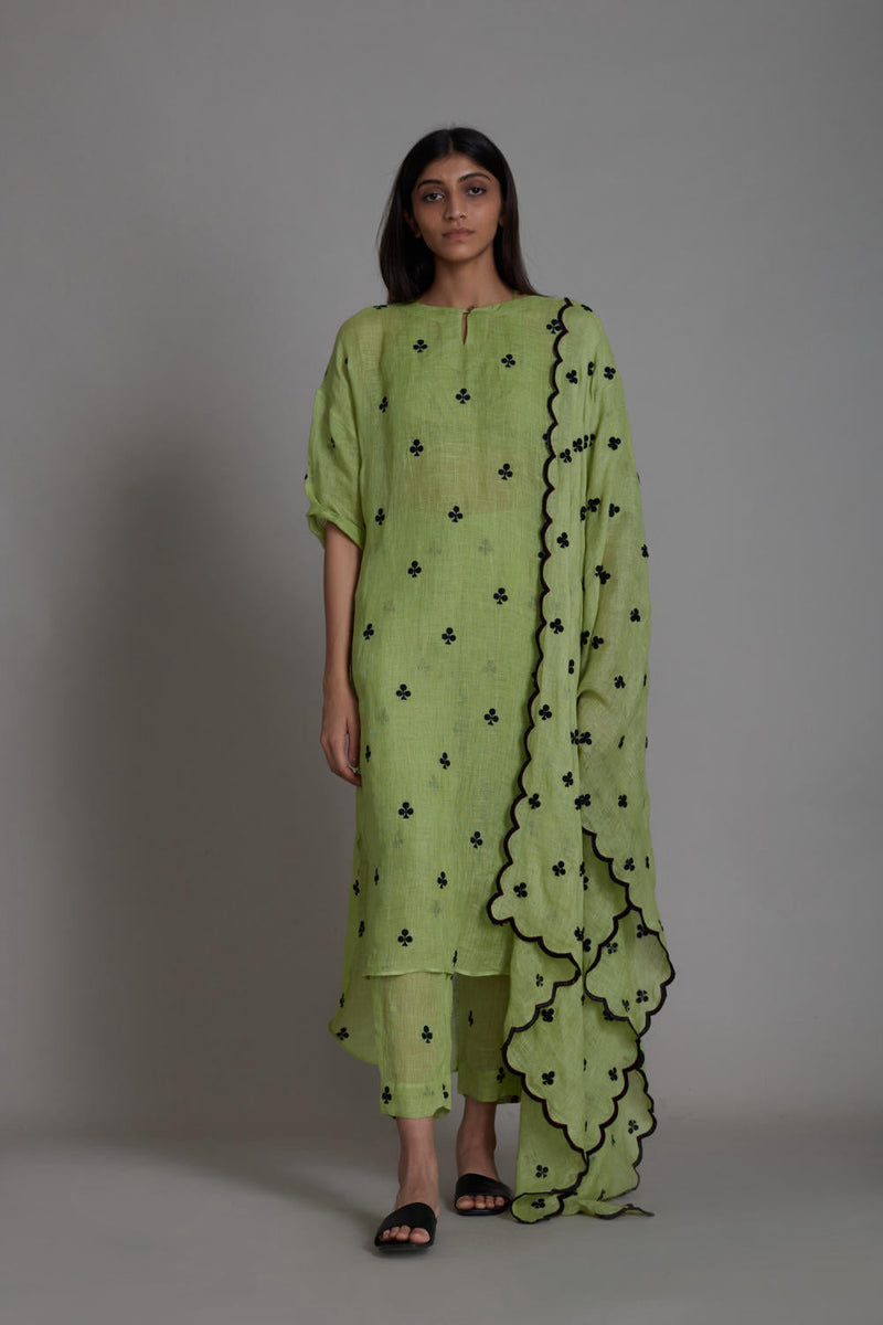 MATI TRUMP CARD COUNTER SET-GREEN (SET OF 3) Co-ord Set by Mati for women Worldwide