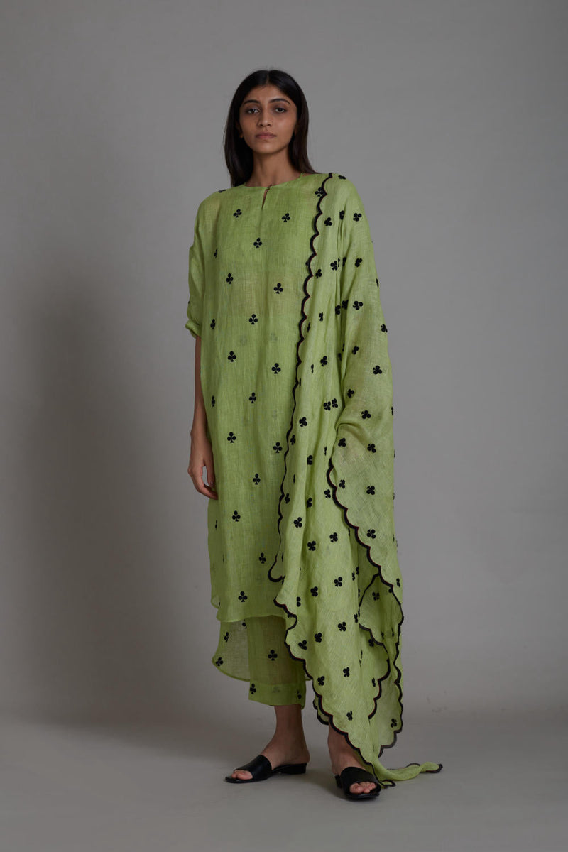 MATI TRUMP CARD COUNTER SET-GREEN (SET OF 3) Co-ord Set by Mati for women Worldwide