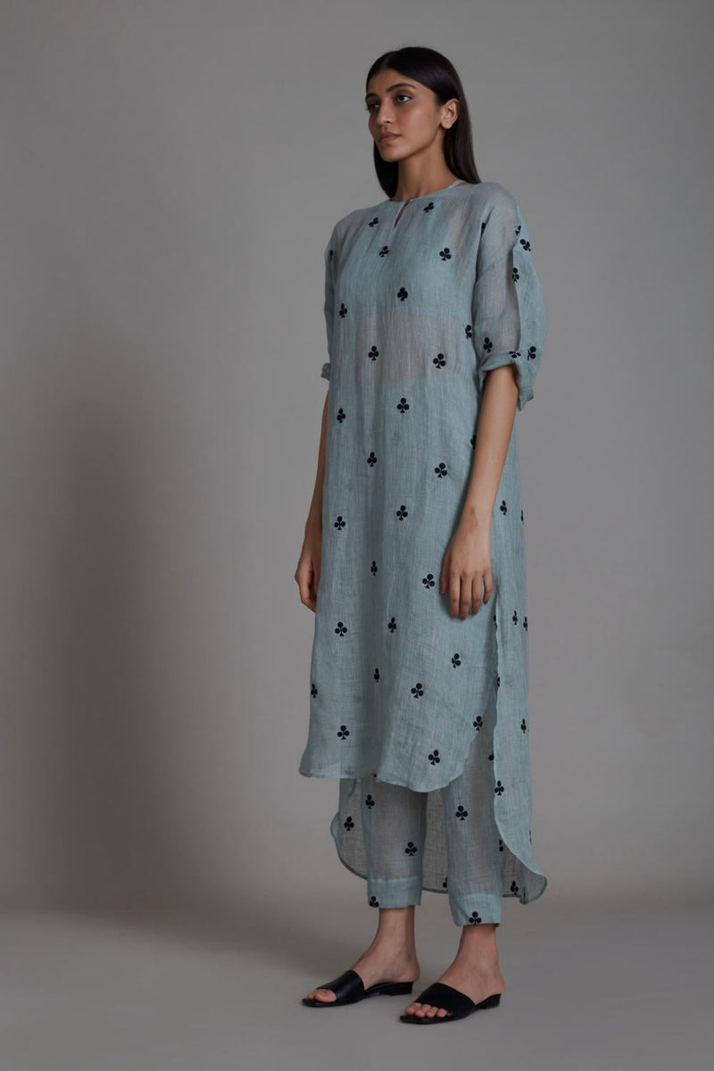 MATI TRUMP CARD TUNIC DRESS-BLUE Top & Tunics by Mati for women Worldwide