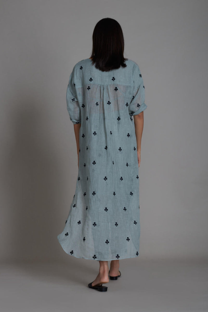 MATI TRUMP CARD TUNIC DRESS-BLUE Top & Tunics by Mati for women Worldwide