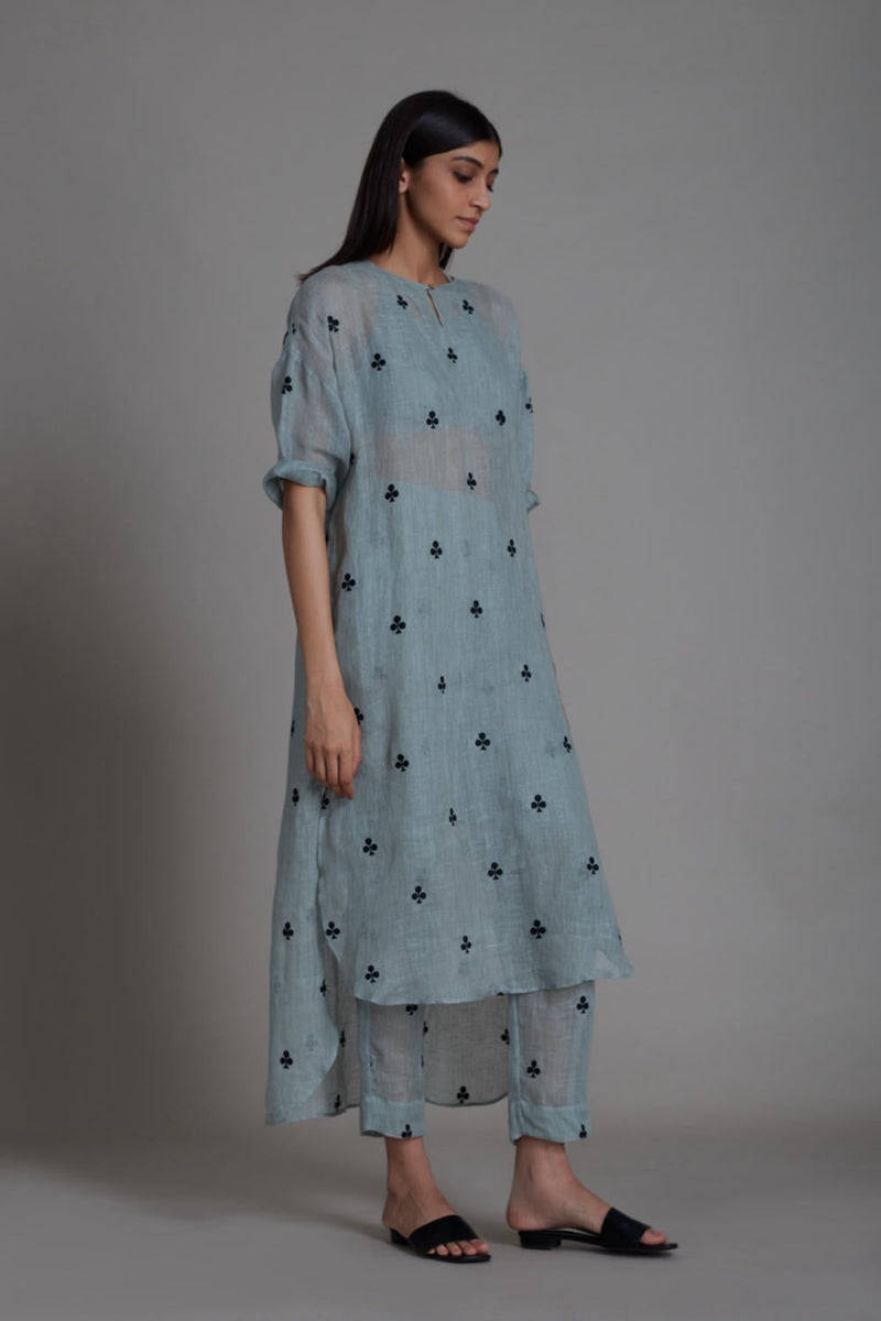 MATI TRUMP CARD TUNIC DRESS-BLUE Top & Tunics by Mati for women Worldwide