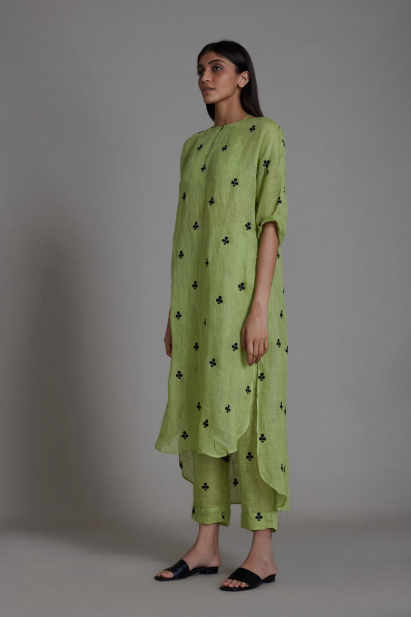 MATI TRUMP CARD TUNIC DRESS-GREEN Top & Tunics by Mati for women Worldwide