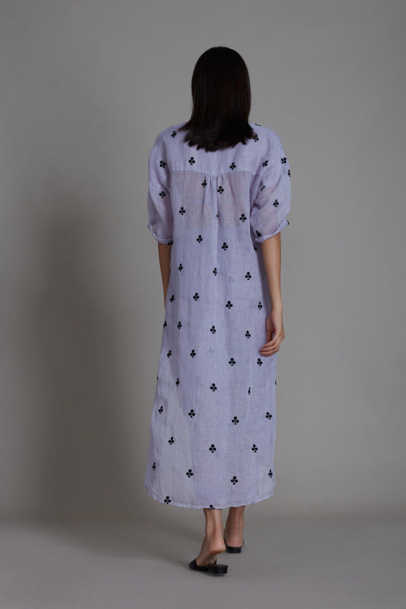 MATI TRUMP CARD TUNIC DRESS-LAVENDER Top & Tunics by Mati for women Worldwide