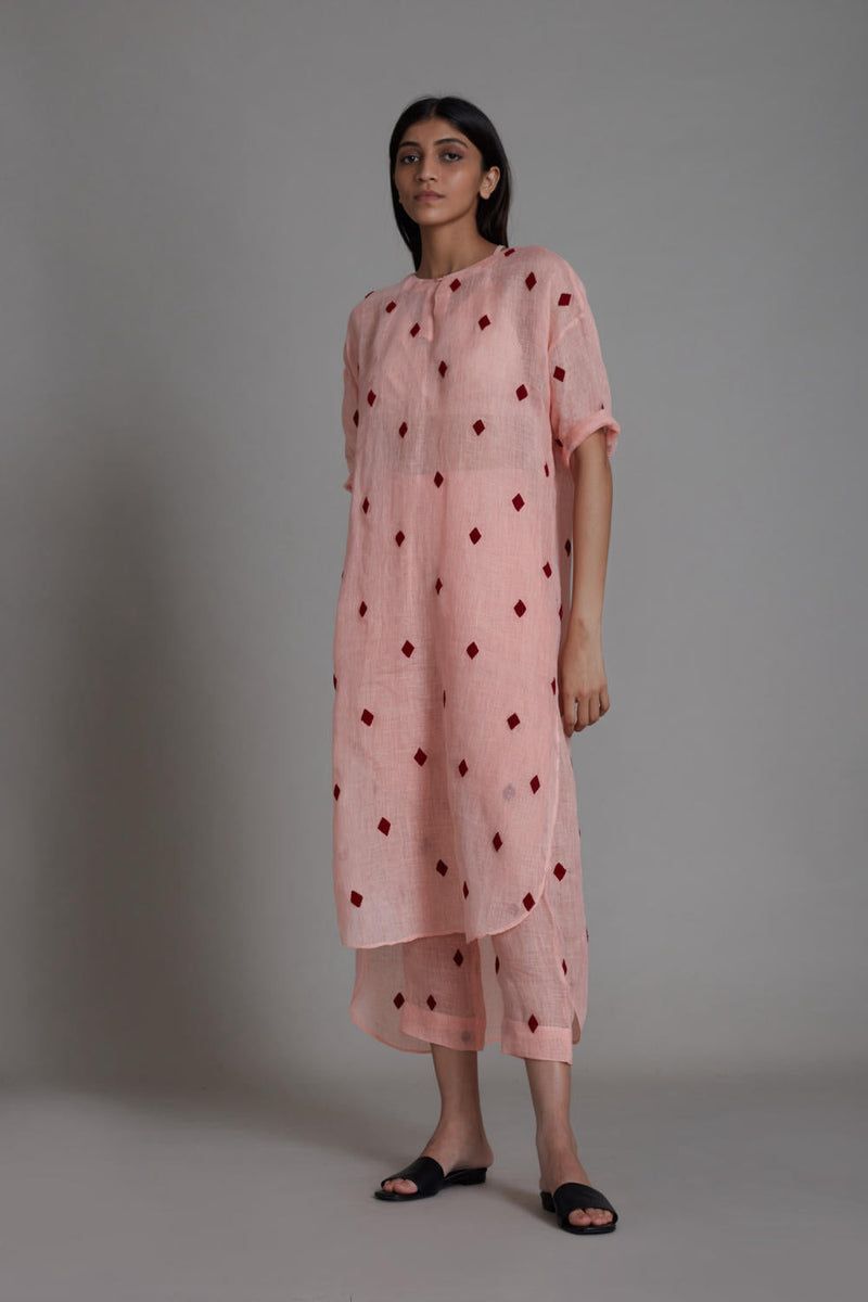 MATI TRUMP CARD TUNIC DRESS-PINK Top & Tunics by Mati for women Worldwide