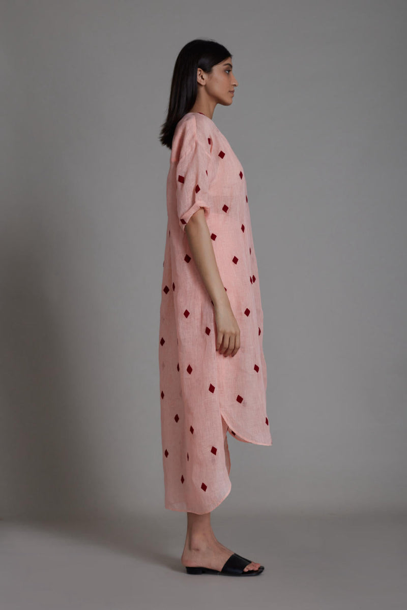 MATI TRUMP CARD TUNIC DRESS-PINK Top & Tunics by Mati for women Worldwide