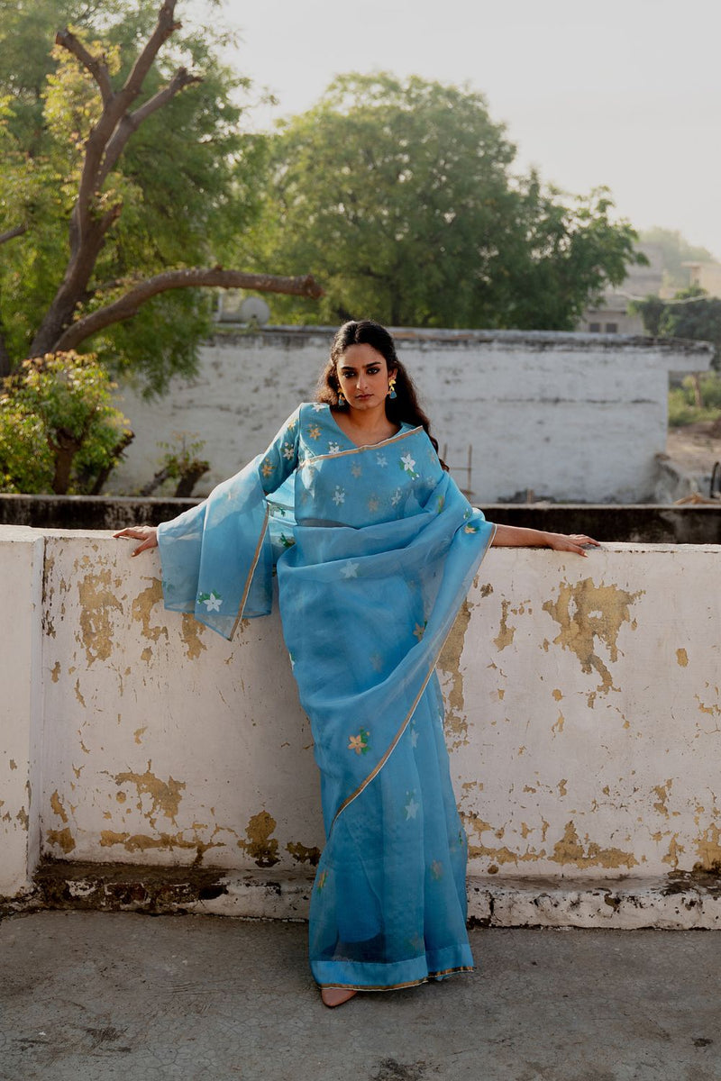 Meghpushpa Sari Sarees by Suparna Som for women Worldwide