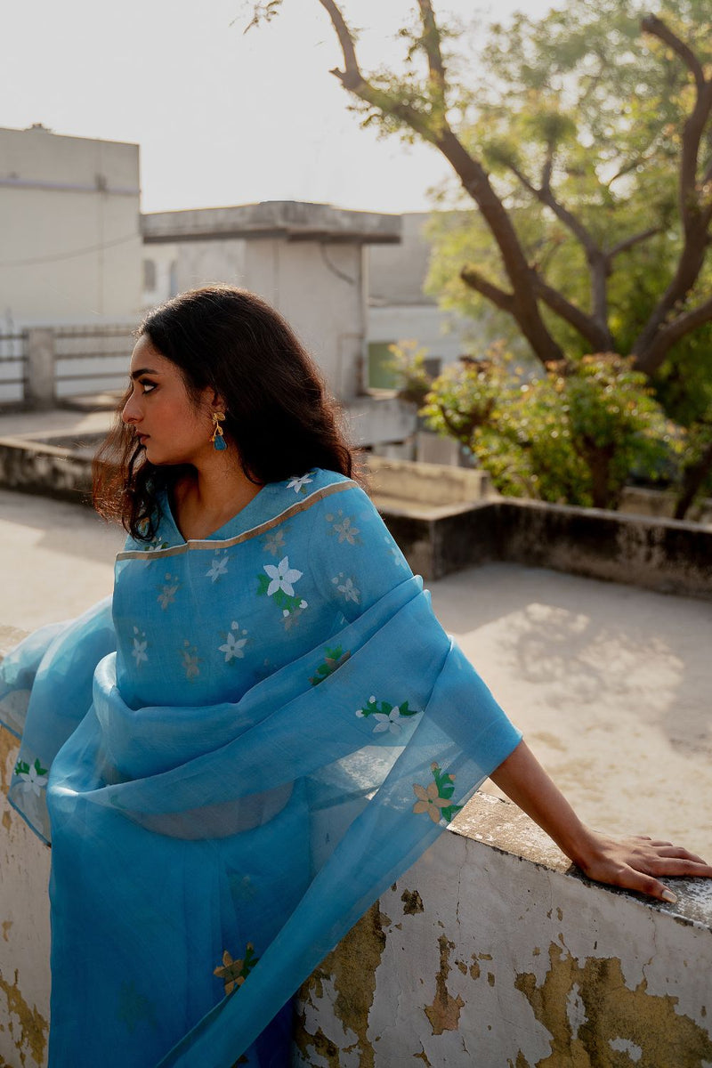 Meghpushpa Sari Sarees by Suparna Som for women Worldwide