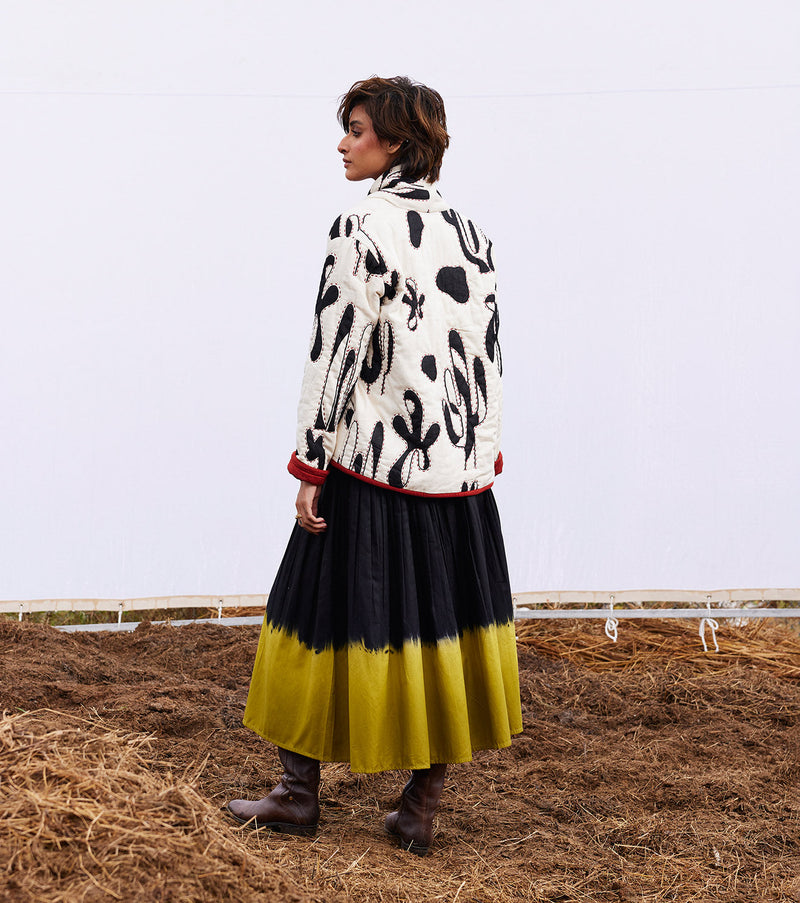 Midnight jacket cotton by Khara Kapas in white for women Worldwide