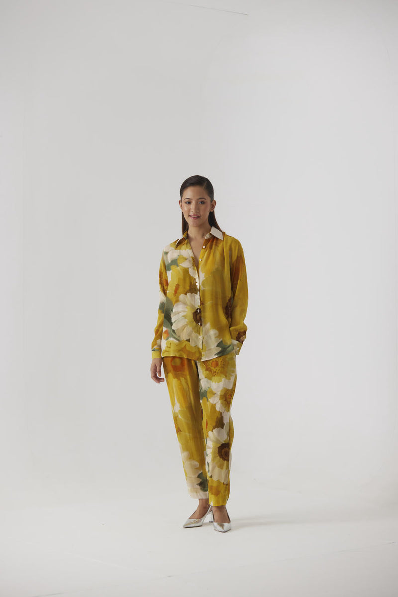 MIMOSA CO-ORD by Yam in yellow color for women Worldwide