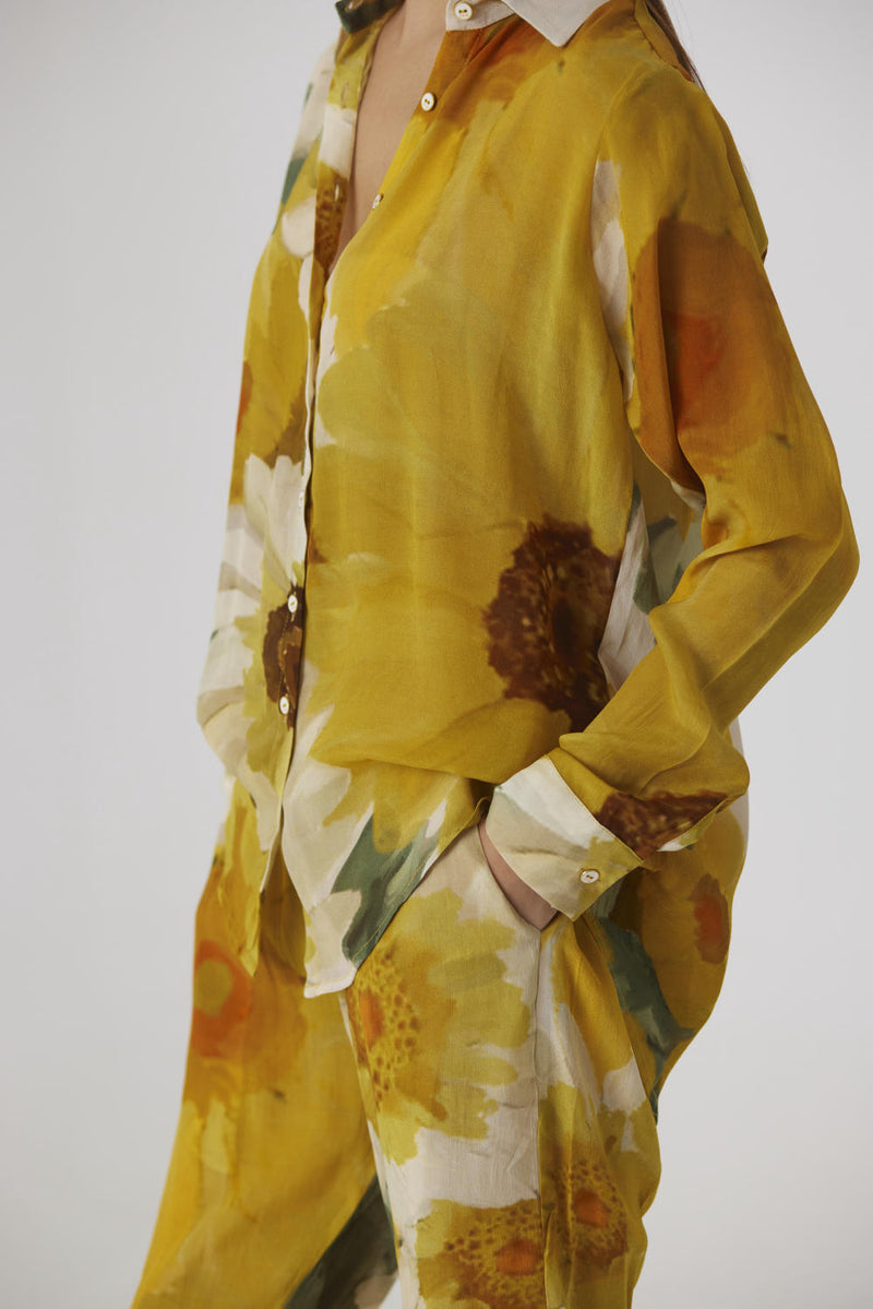 MIMOSA CO-ORD by Yam in yellow color for women Worldwide