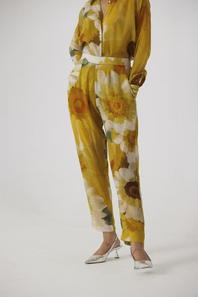 MIMOSA CO-ORD by Yam in yellow color for women Worldwide