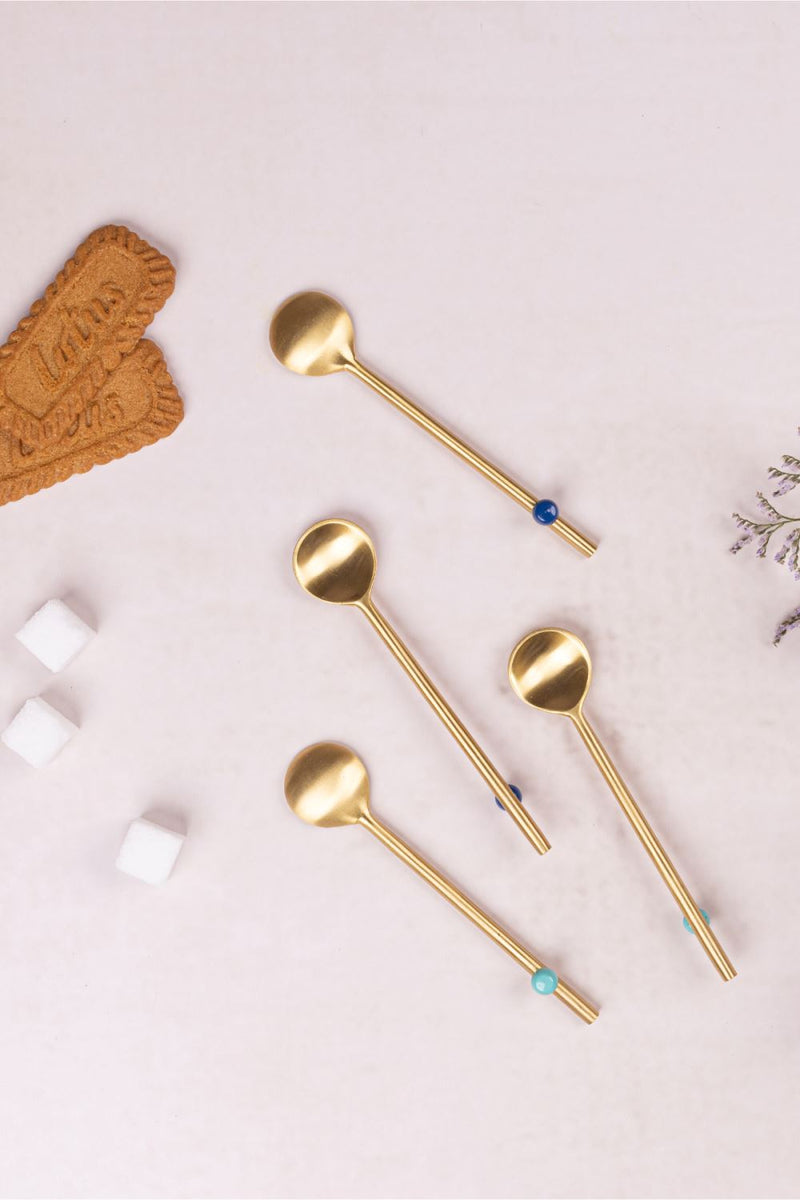 Mini Dana Spoons-Set of 4 linen by Gado Living for Worldwide