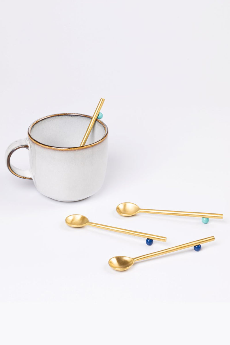 Mini Dana Spoons-Set of 4 linen by Gado Living for Worldwide