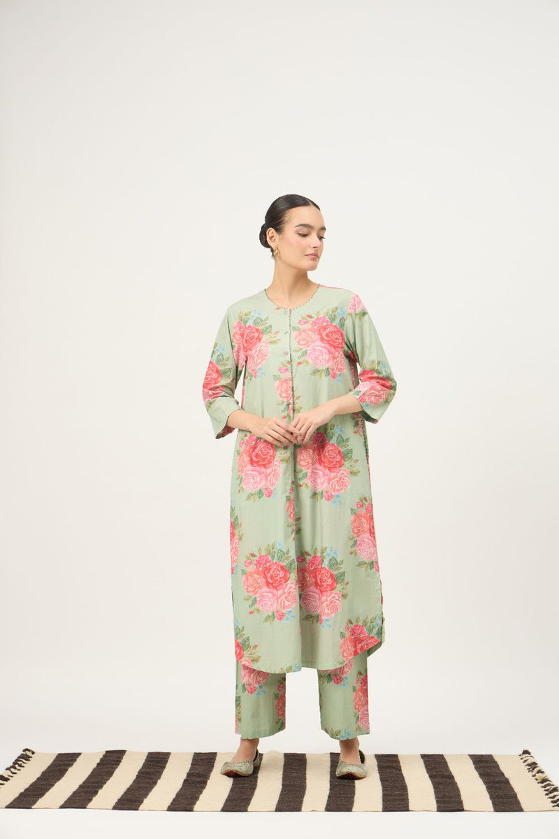 Mint Nayab Kurta Set