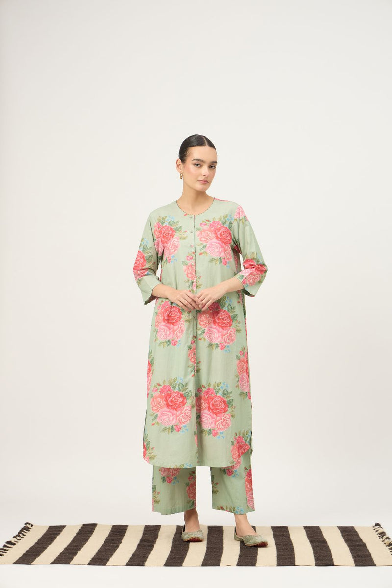 Mint Nayab Kurta Set