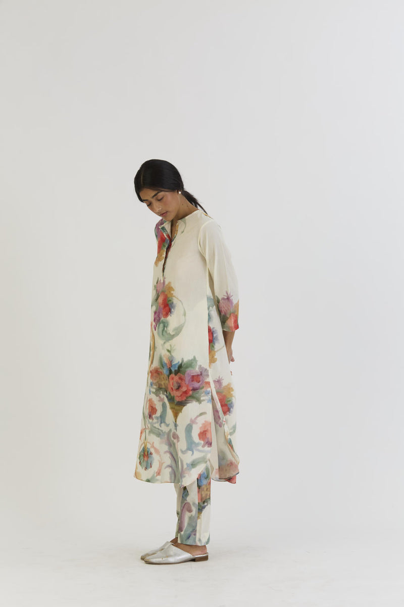 MORELLO LONG KURTA SET cotton by Yam for women Worldwide