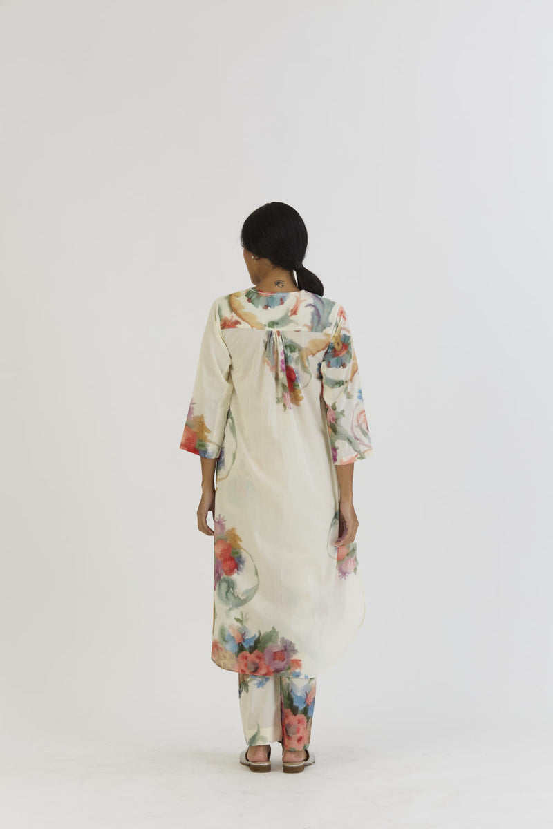 MORELLO LONG KURTA SET cotton by Yam for women Worldwide
