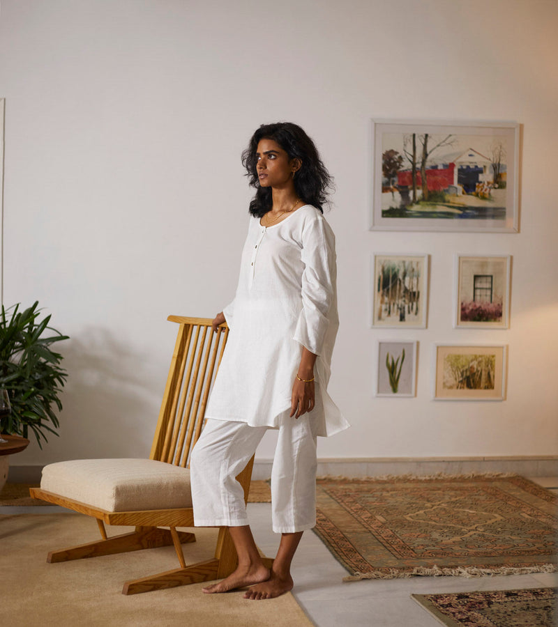 Morning Light Co-ord Set Lounge Wear by Khara Kapas for women Worldwide