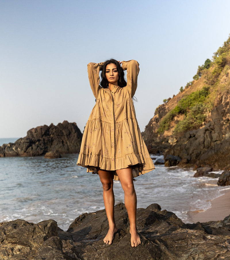 Moss pie Dress by Khara Kapas for women Worldwide