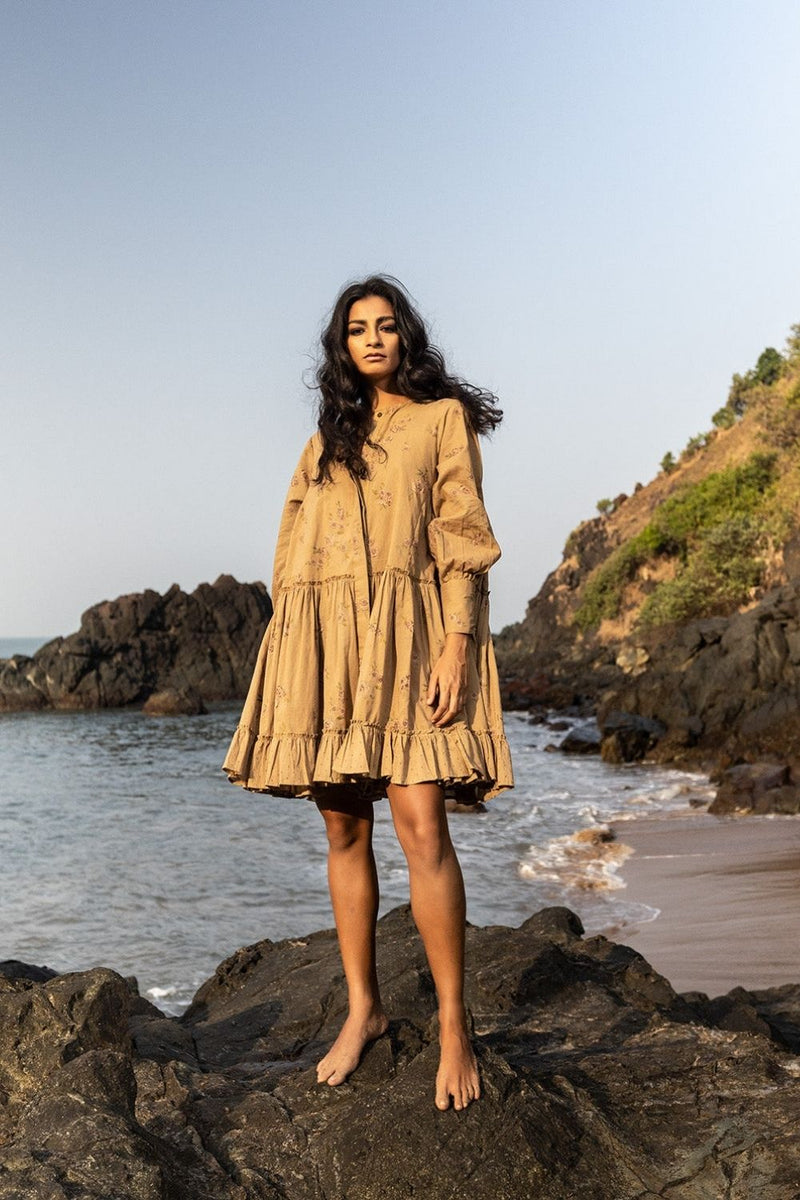 Moss pie Dress by Khara Kapas for women Worldwide