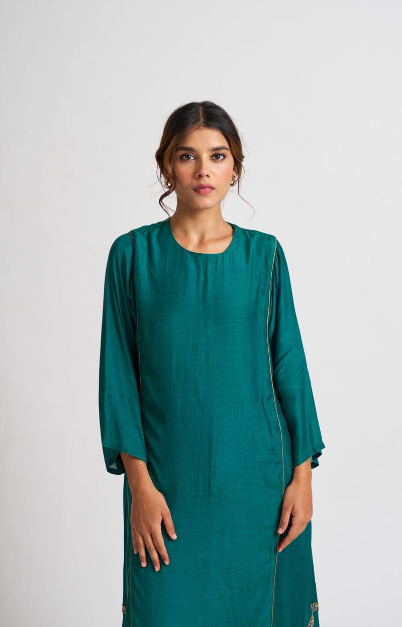 Mridini Turquoise Kurta Set Fashion DOT