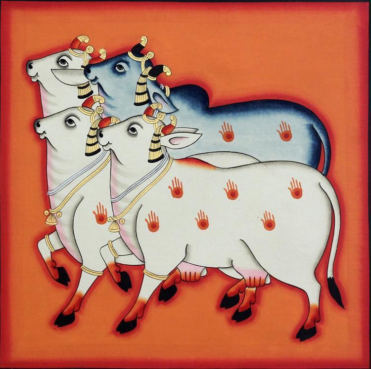 Nandi Orange CW0063 Art Sushil Soni