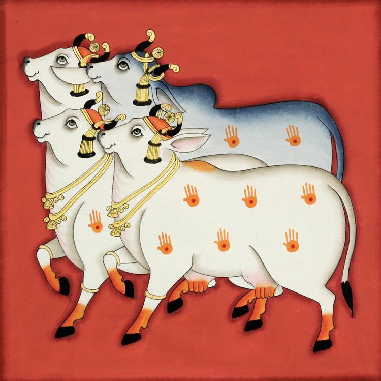 Nandi Red CW0061 Art Sushil Soni