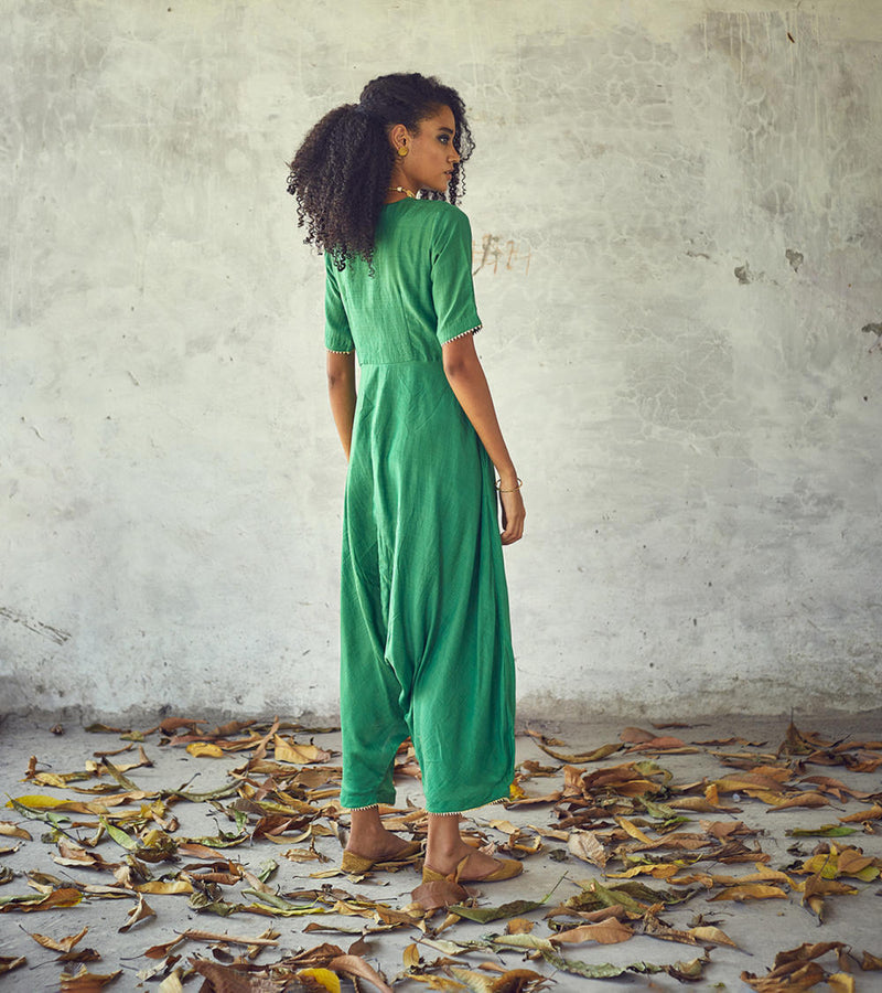 Neem Jumpsuit Indo-Western Wear,Jumpsuits by Khara Kapas for women Worldwide