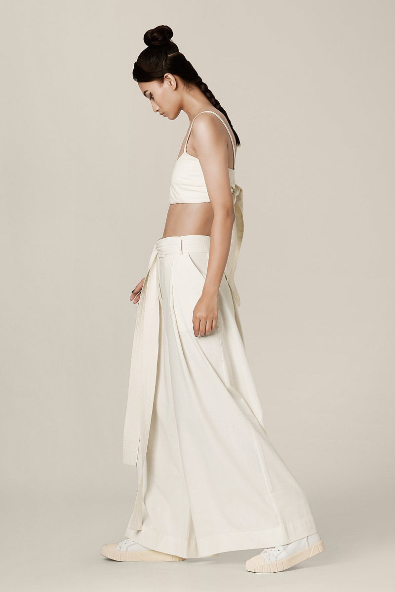 Neo Trousers by Chola in white color for women Worldwide