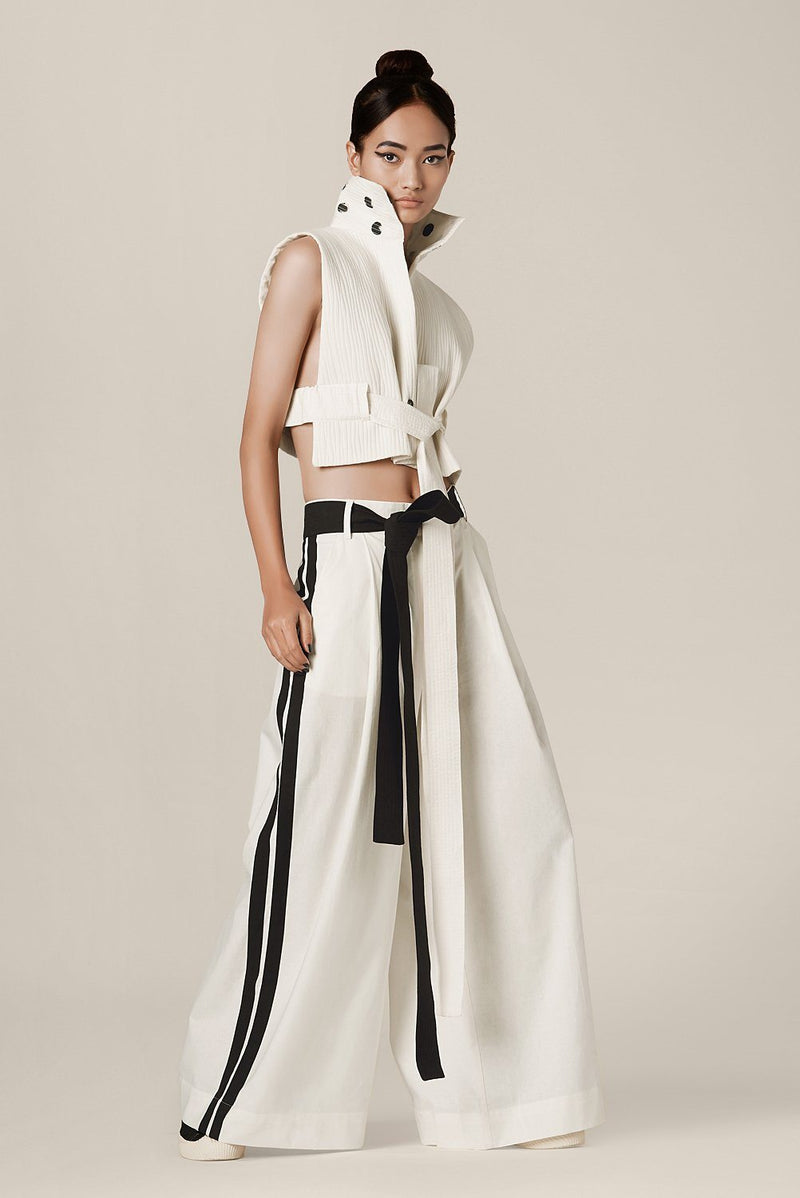 Neve Trousers by Chola in white color for women Worldwide