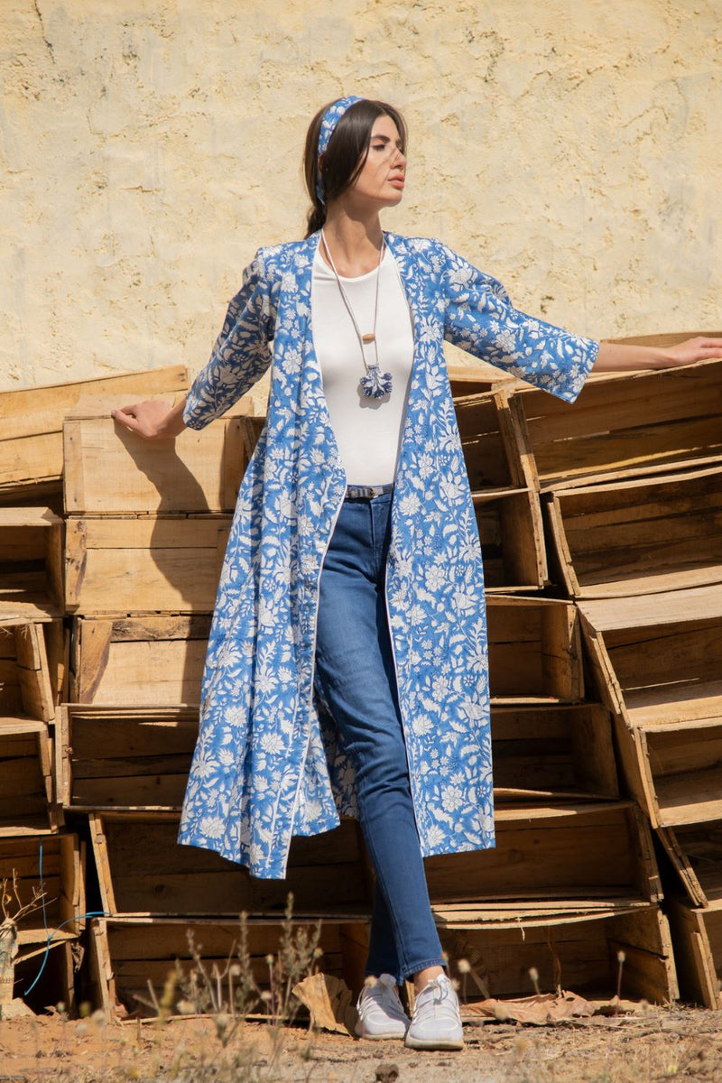 No more blues wrap dress by Marche for women Worldwide