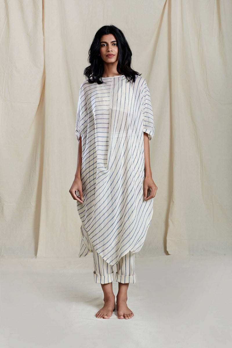 Oatmeal Cowl Tunic Top & Tunics by Mati for women Worldwide