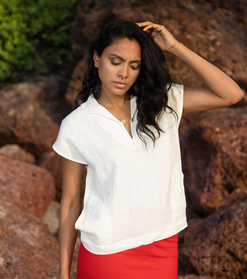 Oslo by Khara Kapas in white for women Worldwide
