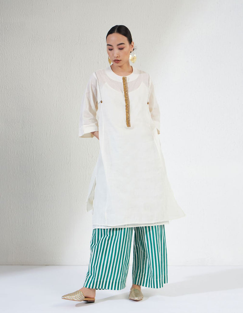 FARAH SET cotton by Aavidi in white color for women Worldwide