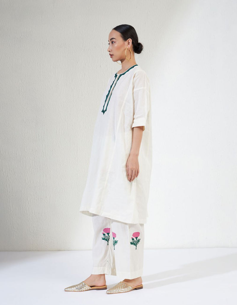 Zara Set cotton by Aavidi in white color for women Worldwide