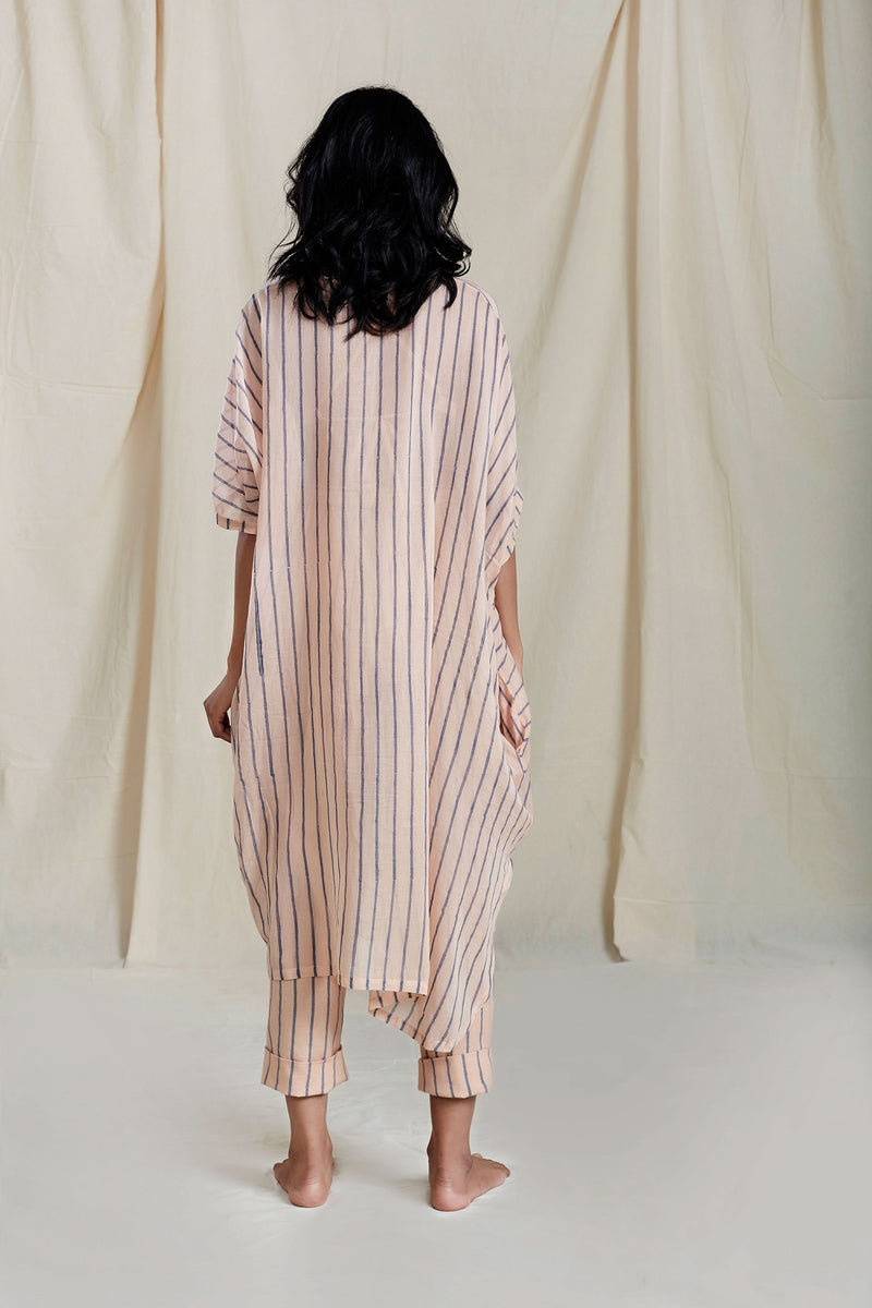 Peach Cowl Tunic Top & Tunics by Mati for women Worldwide